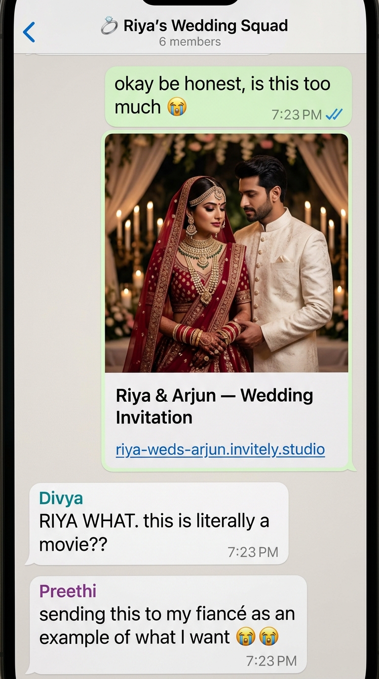 WhatsApp group reaction